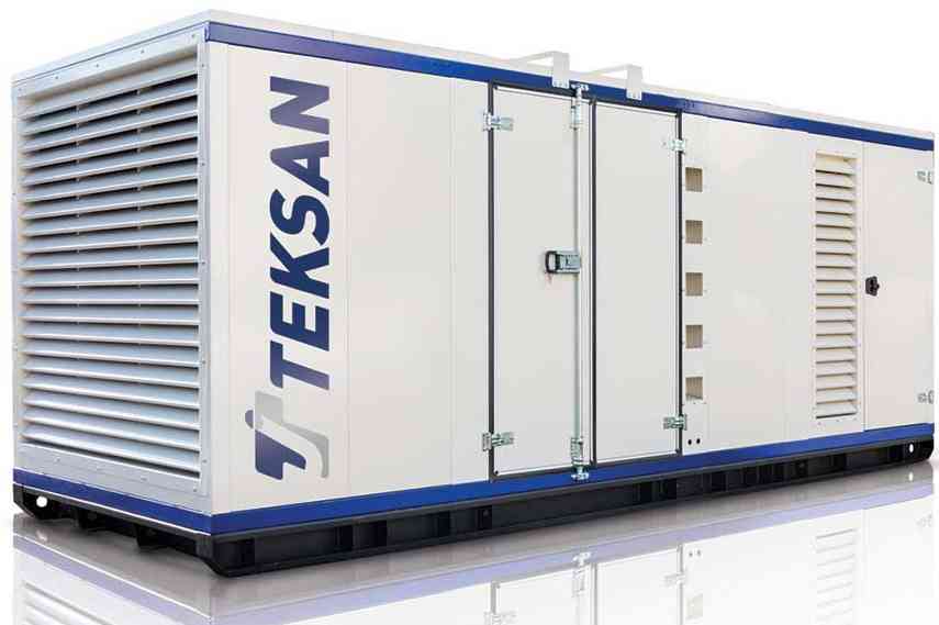 Дизельный генератор Teksan TJ750BD5L в кожухе