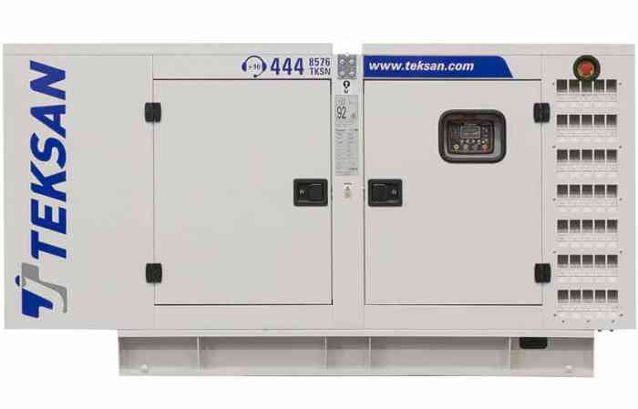 Дизельный генератор Teksan TJ44BD5C в кожухе